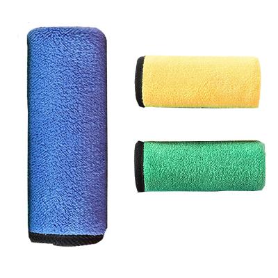 China Hotsale Hypoallergenic 1000gsm Double Layer Plush Car Wash Towel 1000gsm Microfiber Luxury Absorbent Towel Car Cleaning Drying for sale