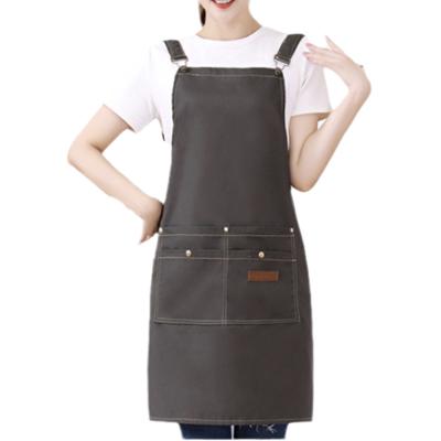 China Fashionable Make Touch Healthy Delivery Kitchen Waterproof Cheap Apron Best Quality Cotton Bartender Barber Apron for sale