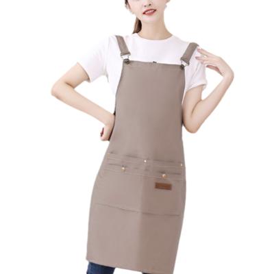 China Fashionable Make Touch Healthy Delivery Kitchen Waterproof Cheap Apron Best Quality Cotton Bartender Barber Apron for sale