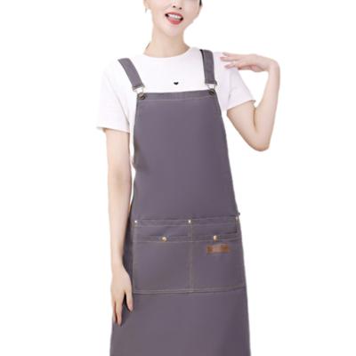 China Best quality cotton bartender contact kitchen supply designer delantal cheap durable healthy waterproof apron bartender apron with logo for sale