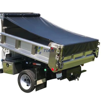 China Tear-Resistant 18OZ Vinyl Tarpaulin Dump Truck Tarp System for sale