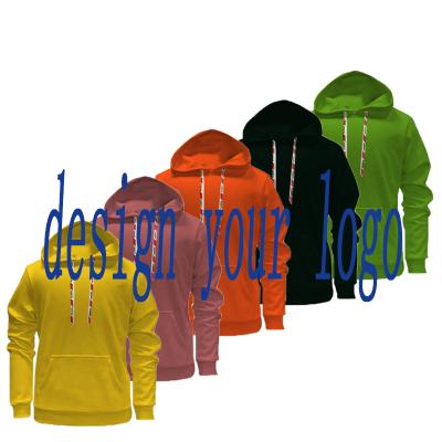 China Anti-pilling blank sweatshirts pull over hoodies 100% cotton clothing manufacturers custom men's hoodie for sale