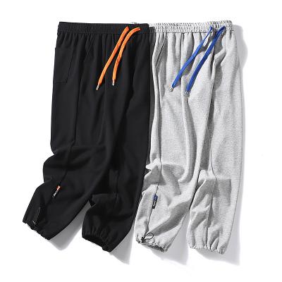 China Front Jogger Mens String Waist Color Anti-wrinkle Pockets Pants for sale