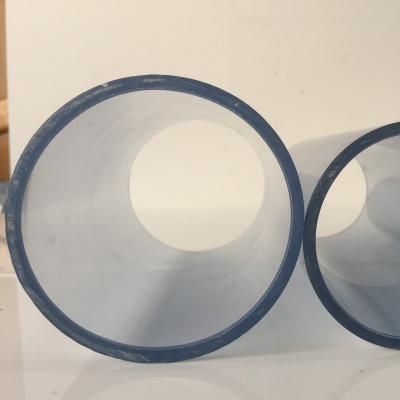 China Large Diameter Durable Pvc Tube Clear PVC Clear Pipes Transparent Clear Tubing for sale