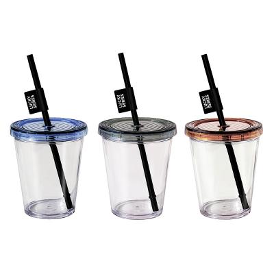 China Customer Printing 500ml Coffee Cup Reusable Available Reusable Plastic Cold Water Color Changing Cup With Lid And Straw for sale