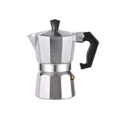 China WITH LID Whole Aluminum Coffee Percolators Italian Mocha Coffee Concentrated Pot 3 Cups Star Anise Mocha Pot for sale