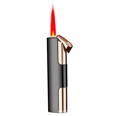 China Customized Wholesale Modern Personality Metal-Gas Rechargeable Igniter Portable Creative Boutique Fire Lighter Blue Igniter for sale