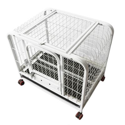 China Heavy Duty Durable Metal Breathable Aluminum Folding Kennel Cage Dog Friend Dog Cages for sale