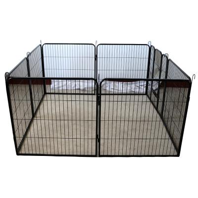 China Breathable Heavy Duty Metal Dog Fence Iron Strong Enclosure Foldable Pet Dog Kennel Barrier Run Fence Playpen For Sale for sale