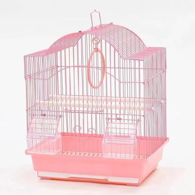 China Sustainable Birdcage Stainless Steel With Wheels On Wheels Canary Breeding Free Shipping for sale