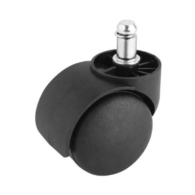 China WBD Low Noise Fast Delivery 2 Inch Nylon Core Threaded Stem Screw PU Office Chair Caster For Hotel Trolley for sale