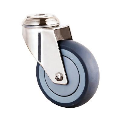 China PIVOT WBD Products Medium Duty Stainless Steel Bolt Hole Swivel Medical Casters Wheel for sale