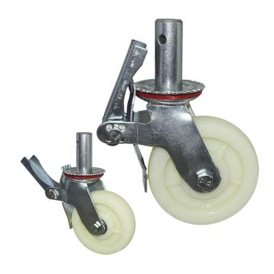 China Swivel ODM OEM 6inch 8inch Scaffolding Caster Wheel PP Caster Wheels With Brake for sale