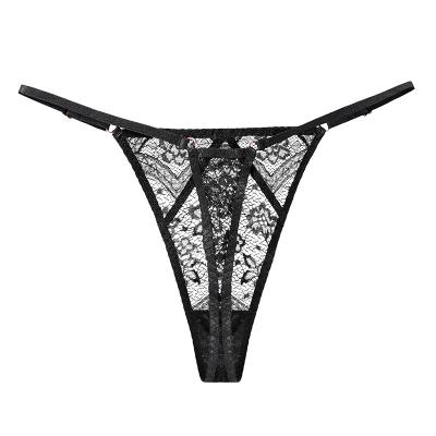 China Newly Sexy Design Popular Women's Panties Thong Lace Panties Breathable Underwear For Adult for sale