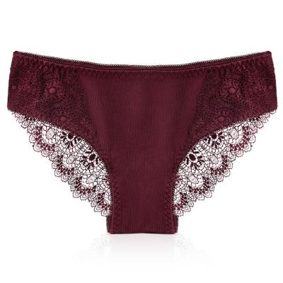 China Wholesale Hot Sale OEM Women Underwear High Quality Hippie Breathable Plus Size Sexy Lace Traceless Panties for sale