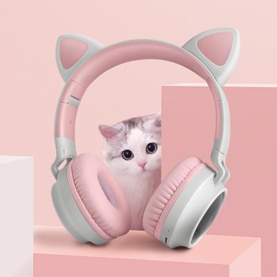 China Wireless Earphone (can use wired also) OEM Branded Over-Ear Headphone Earphone Cute Stylish Cat For Girls for sale