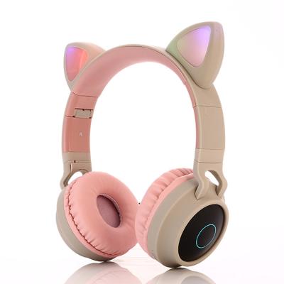 China Wholesale Colorful Wireless Earphone Foldable Kids Cute Retractable Headphone (can use wired also) for sale