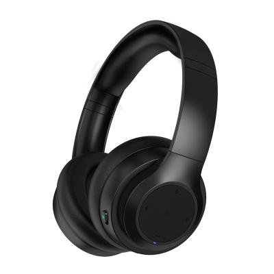 China Foldable wireless earphone (can use wired also) headband wireless headset ANC noise canceling bluetooth earphone for sale