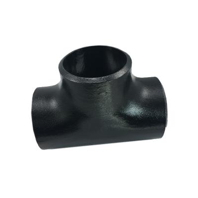 China Chemical/gas/petroleum petroleum/carbon steel ASME B16.9 A234 WPB pipe fitting tee for sale