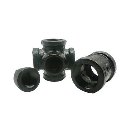 China Decorative Black Pipe Connector Fittings Furniture DIY Industrial Decorative Pipe Fittings Connector for sale