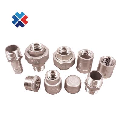 China Petroleum Pipe Fittings Pipe Nipple Npt Full Thread Hexagon Nipple Ss304 Union Fittings Stainless Steel OEM Service for sale