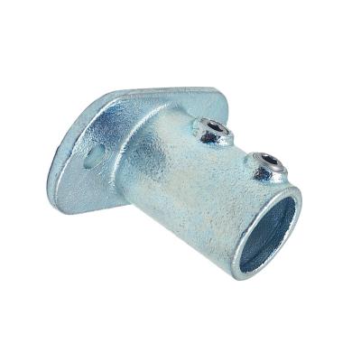 China Pipe Fittings High Quality Pipe Fence Structural Pipe Fence Fittings Cast Iron Hot Dipped Galvanized Floor Flange for sale