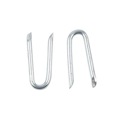 China Flat Type U Nails Wire Clip Nails Fence Nails For Sale for sale