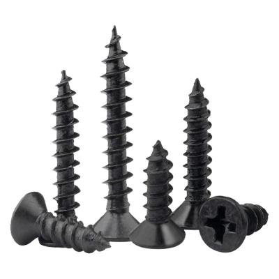 China Black Flat Gypsum Board Screws Drywall Black Screw To Wood for sale