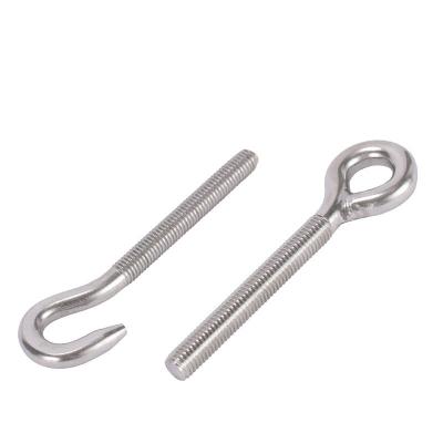 China Flat Customized Stainless Steel Anchor Eye Bolt With Flat Nut Eye Bolt for sale