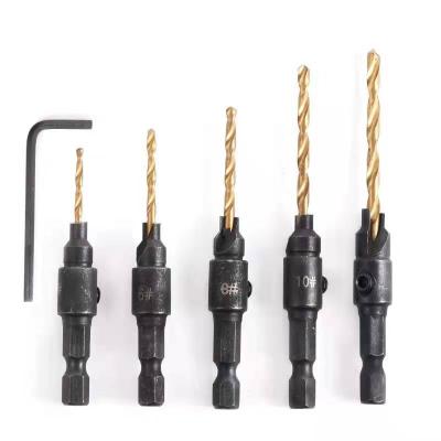 China Metallurgical Wholesale Wood Hole Saw Countersunk Drill Bit Sets for sale