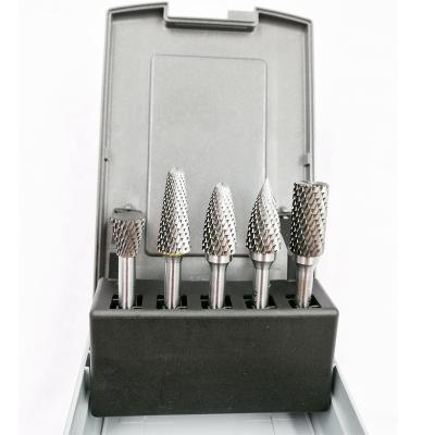 China Tungsten Carbide SA 1/4'' Carbide Burr Set Shank Dia Rotary Files 5pcs 6mm SC Sc Tungsten Carbide Tungsten Carbide Burr Set for sale