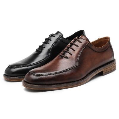 China Lightweight High Quality Genuine Men's Fashion Business Casual Dress Big 47 Fashion Trend OEM Oxford Men's Stylish Leather Shoes Trim Leather Shoes for sale