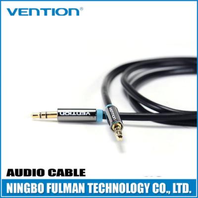 China Custom 3.5mm Male to Male Stereo Audio Cable / 3.5 Millimeter Audio Cable Black for sale