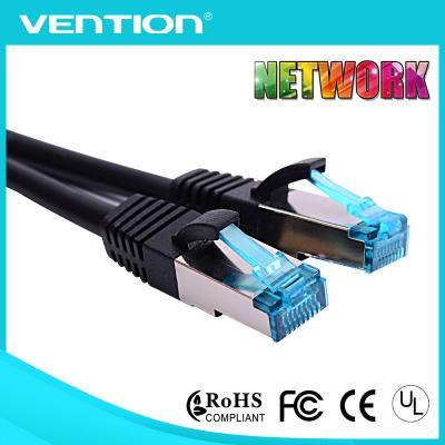 China RJ45 Cat5e Shielded Lan Cable Patch Cord Cable with Aluminum Foil Ethernet Patch Cord for sale