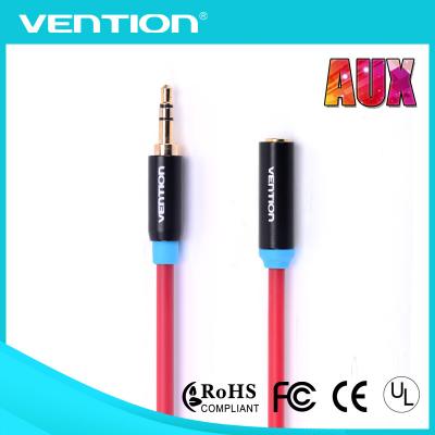 China Aluminum Alloy Shell 3.5mm Male To Female Stereo Audio Cable Extension With PVC Jacket for sale