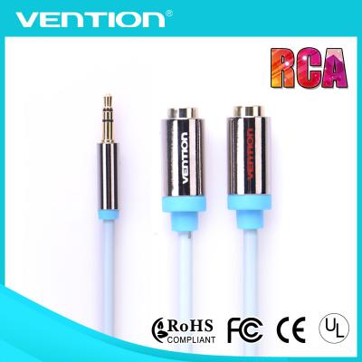 China Telemóvel 6ft 3,5 milímetros auxiliares Jack audio ao homem audio do cabo de RCA aos conectores fêmeas à venda