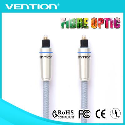 China Digital Optical Fiber 3.5mm Audio Video Cable Connector Aluminum Alloy / Nylon Braided for sale