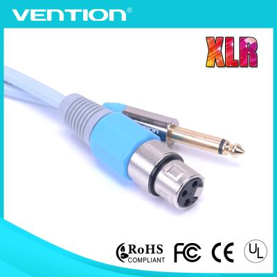 중국 여성 오디오 영상 연장 케이블 PVC 입체 음향 재킷 케이블에 3Pin XLR 6.35mm 남성 판매용