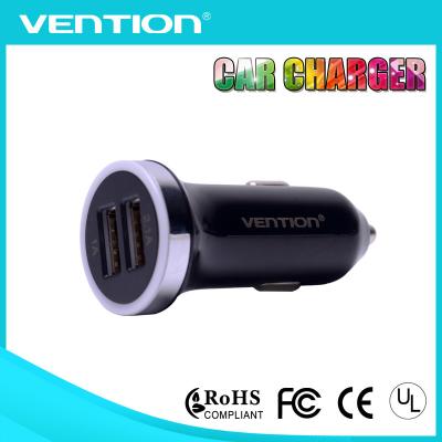 China Portable Colorful 3.1A 2.1A 1A Dual USB Car Charger with Twin Soket DC 5V for Smart Cell Phone for sale