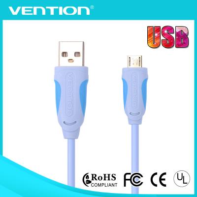 China Homem do cabo de extensão A de USB do micro do TPE USB 2,0 ao micro chapeamento de ouro masculino 1.3m de B por muito tempo à venda