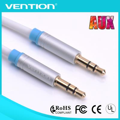 China Tomada audio estereofónica chapeada ouro protegida de cabo de extensão 3.5mm Jack ao cabo do áudio do Rca à venda