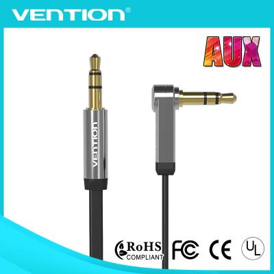 China Colorful Flat Noodle 3.5mm Stereo Audio Cable Male To Male Gold Connector for sale