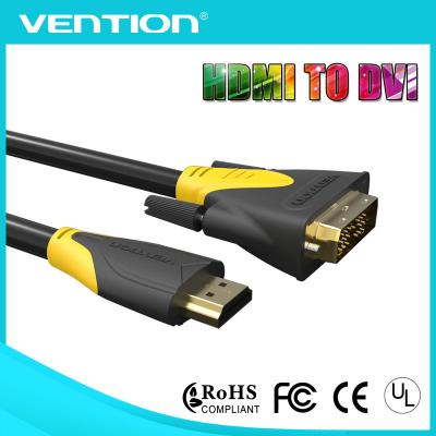 China Long 1.5m Black DVI Male To Male Cable 1.4 Cable Adapter For HDTV for sale