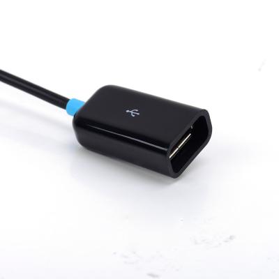 Cina Micro maschio del cavo del Usb alimentato short Otg alla femmina per il cuscinetto di androide in vendita