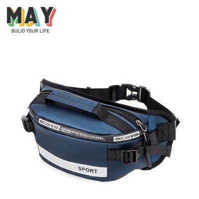 China 2020 New Water Proof Soft Multifunctional Waist Bag Men Shoulder Fanny Pack Reflective Strip Diagonal Bag for sale