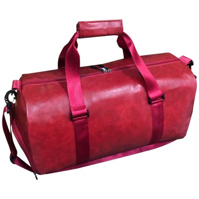 China Water Proof Custom Style New PU Leather Travel Bag Shoe Bag Large Capacity Messenger Tote Gym Travel Bag for sale