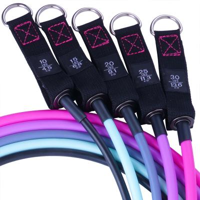 China Accumulate Her Manufacturer Custom Wholesale Waist Fitness Elastic Body 11 Piece Resistance Band Set for sale