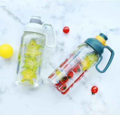 China 2021 Casual Popular Gym Water Bottles 2.2l Custom Water Bottle With Straw for sale