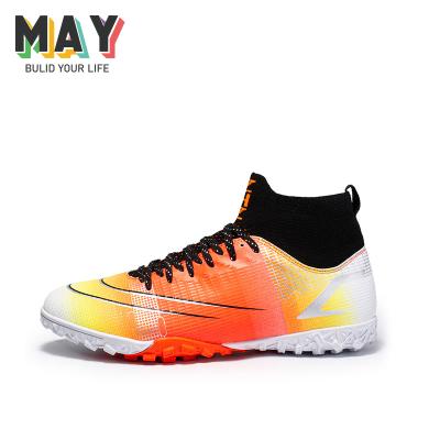 China Sports shoes men's sports football boots men's football boots brand male football shoe fly high new weave for sale