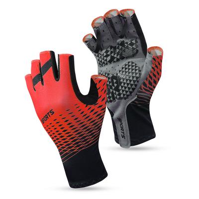 China Windproof Sports Sunscreen Breathable Sweat Absorption Skid - Proof Half Finger Gloves For Sports for sale